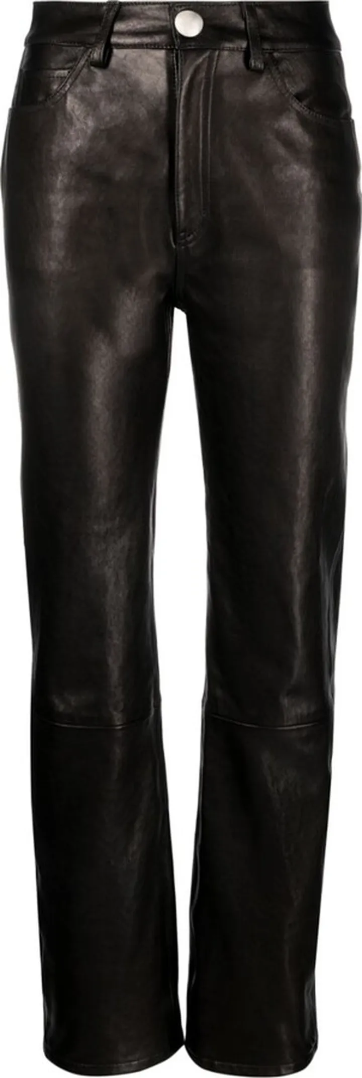 Black Danielle Leather Trousers