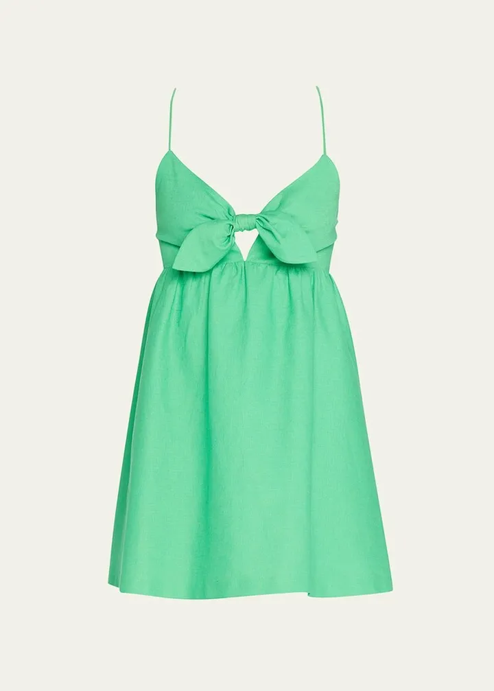 Melvina Tie-Front Babydoll Dress