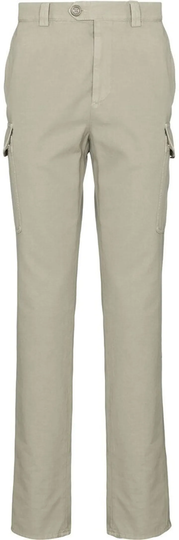 Multi-Pocket Cotton Straight-Leg Trousers