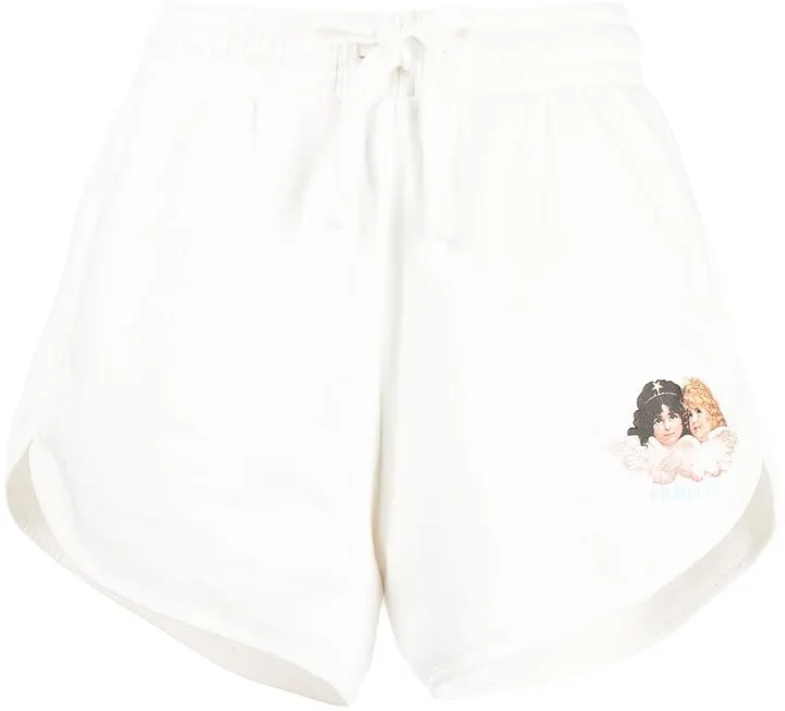 Angel drawstring cotton shorts