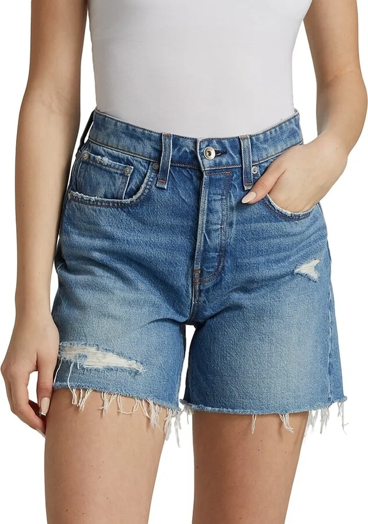Rosa Mid-Rise Denim Shorts