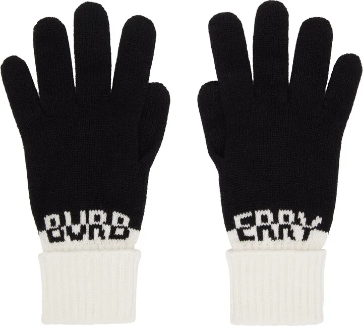 Burberry Black Cashmere Gloves