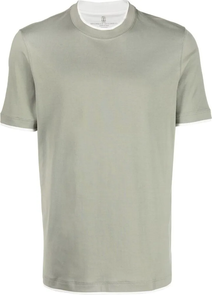 layered short-sleeve T-shirt
