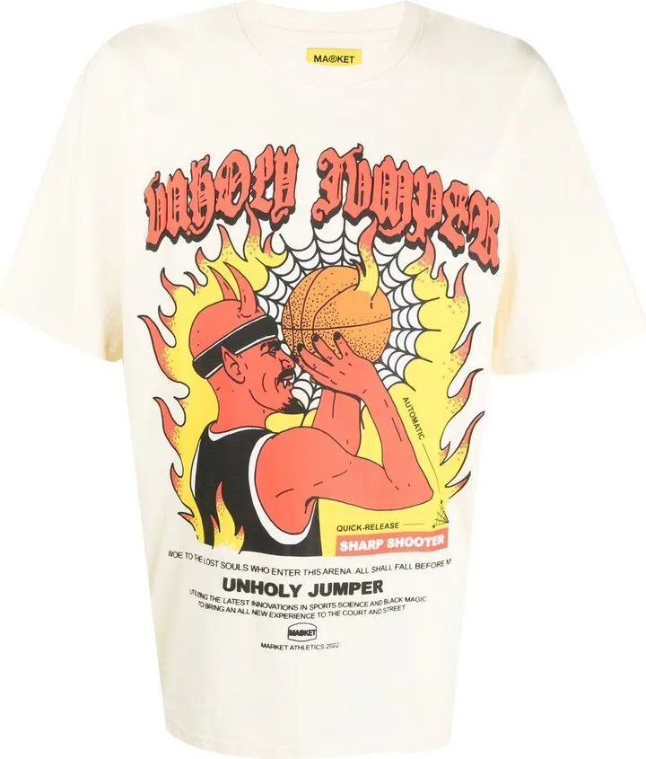 graphic-print cotton T-shirt