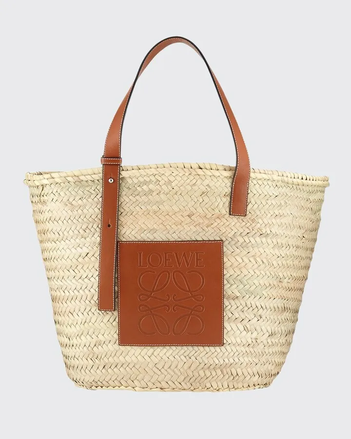 Large Basket Tote Bag