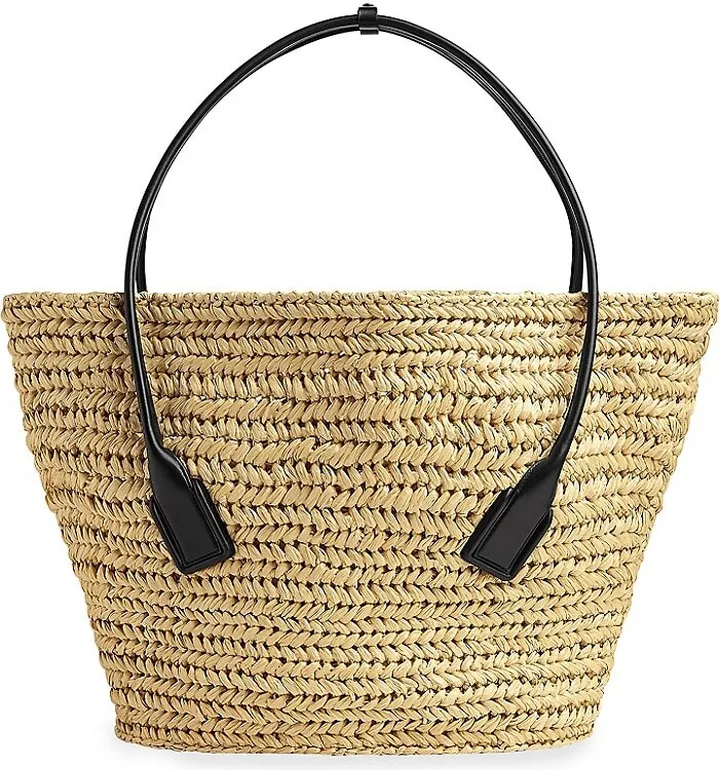 Mini Arco Woven Raffia Tote
