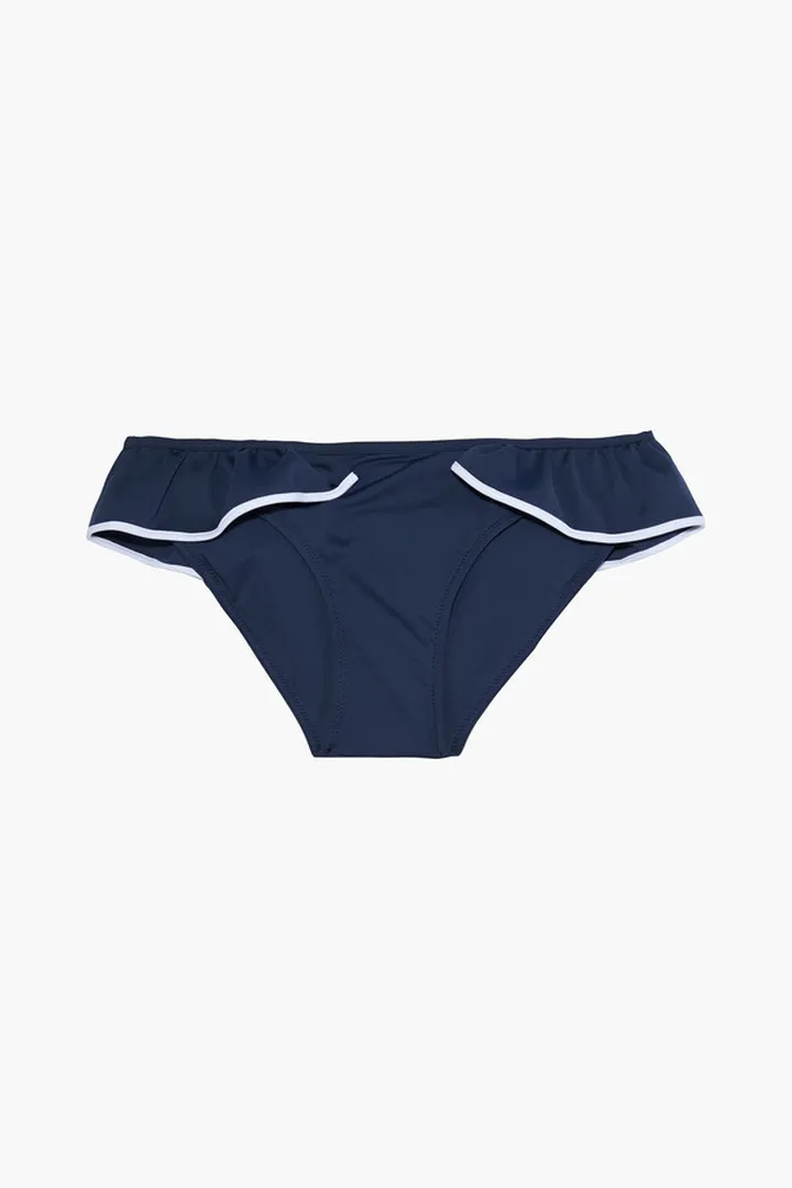 Ruffled low-rise bikini briefs
