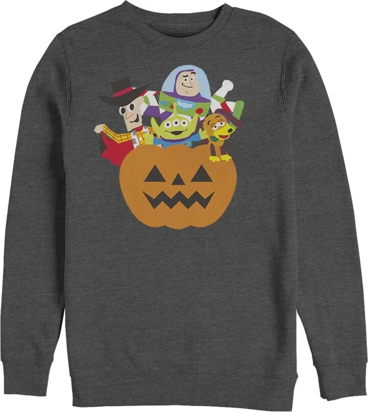 Men's Toy Story Halloween Toy Treats Sweatshirt - Charcoal Heather - Small