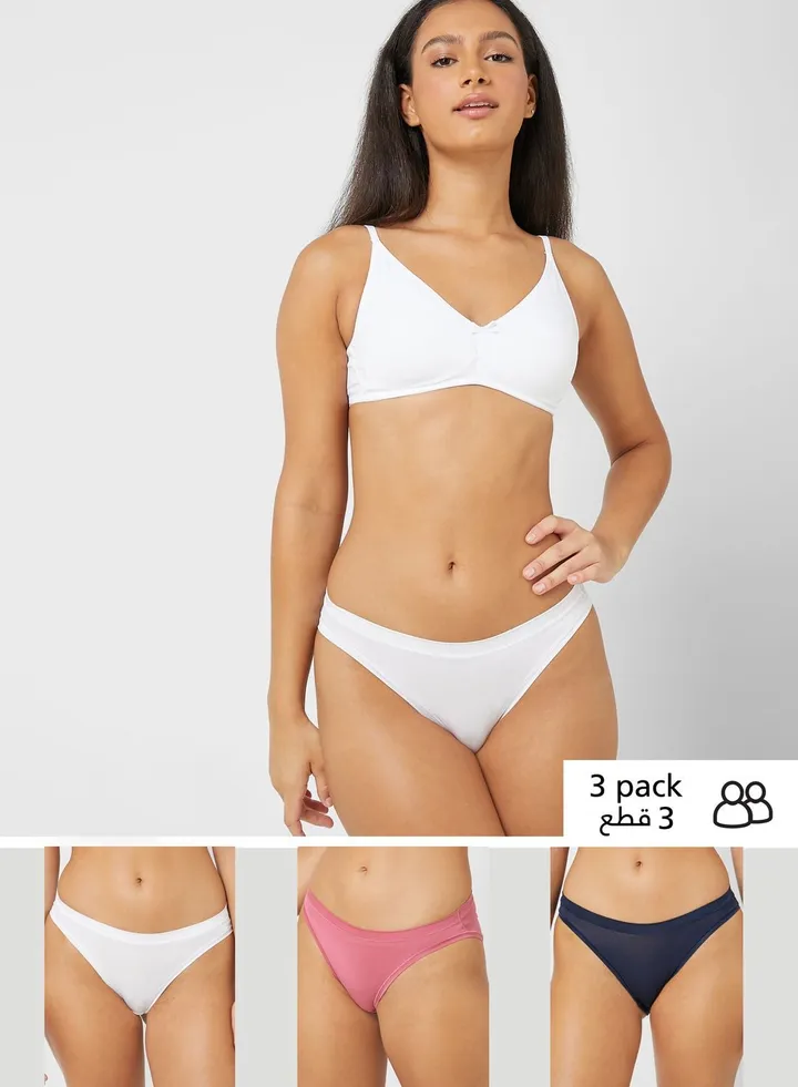 3 Pack Flexifit Modal High Leg Knickers