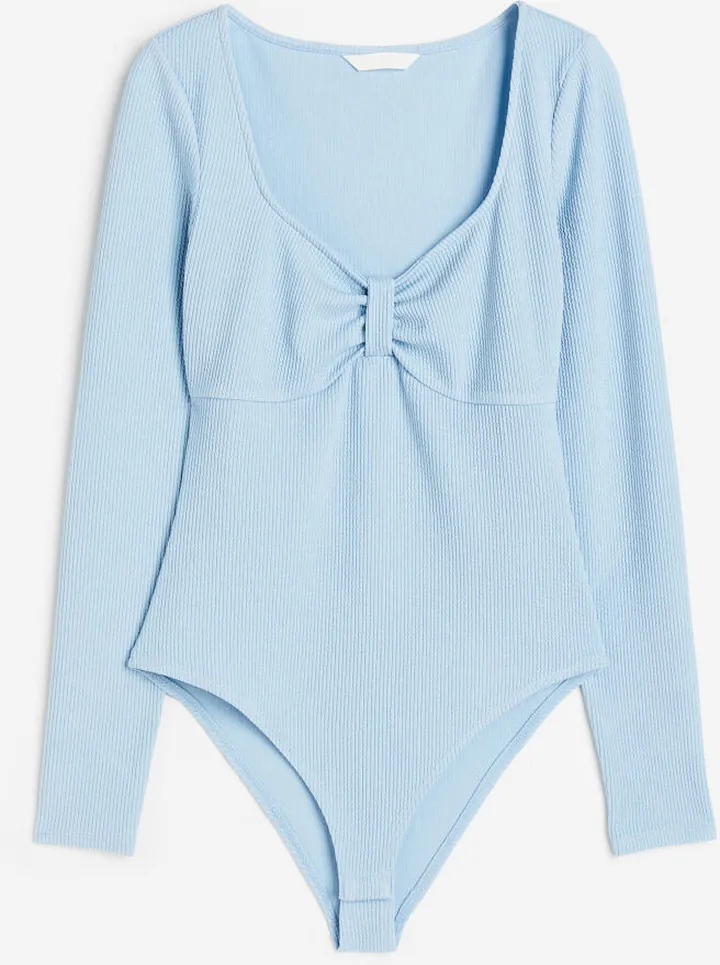Ribbed Jersey Bodysuit