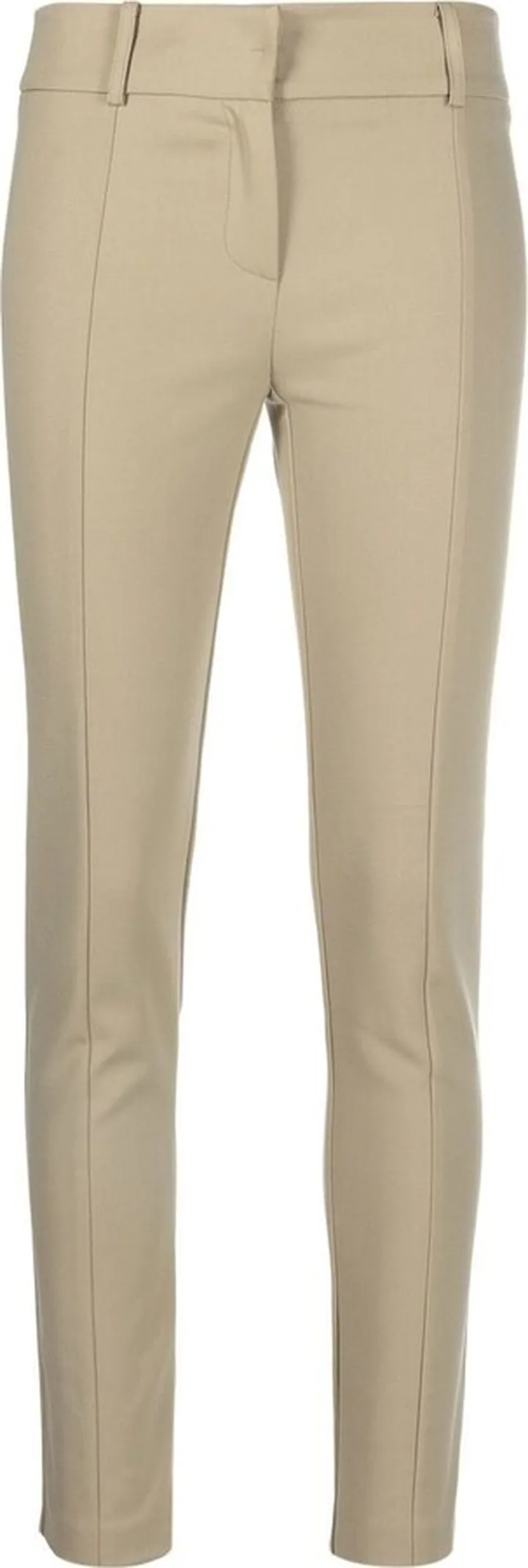 Straight-Leg Cropped Trousers