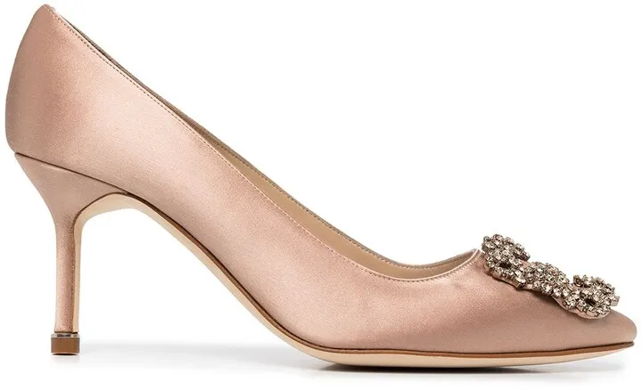 Hangisi crystal-embellished 70mm pumps
