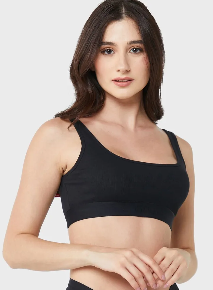 Ribbed Knitted Bra