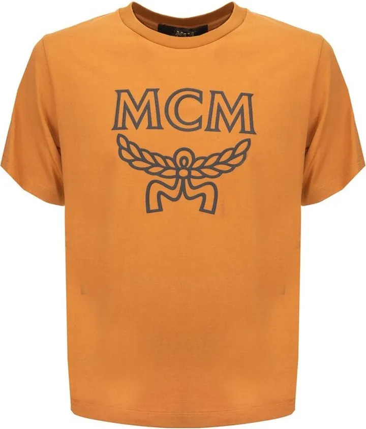 MCM Logo Printed Crewneck T-Shirt