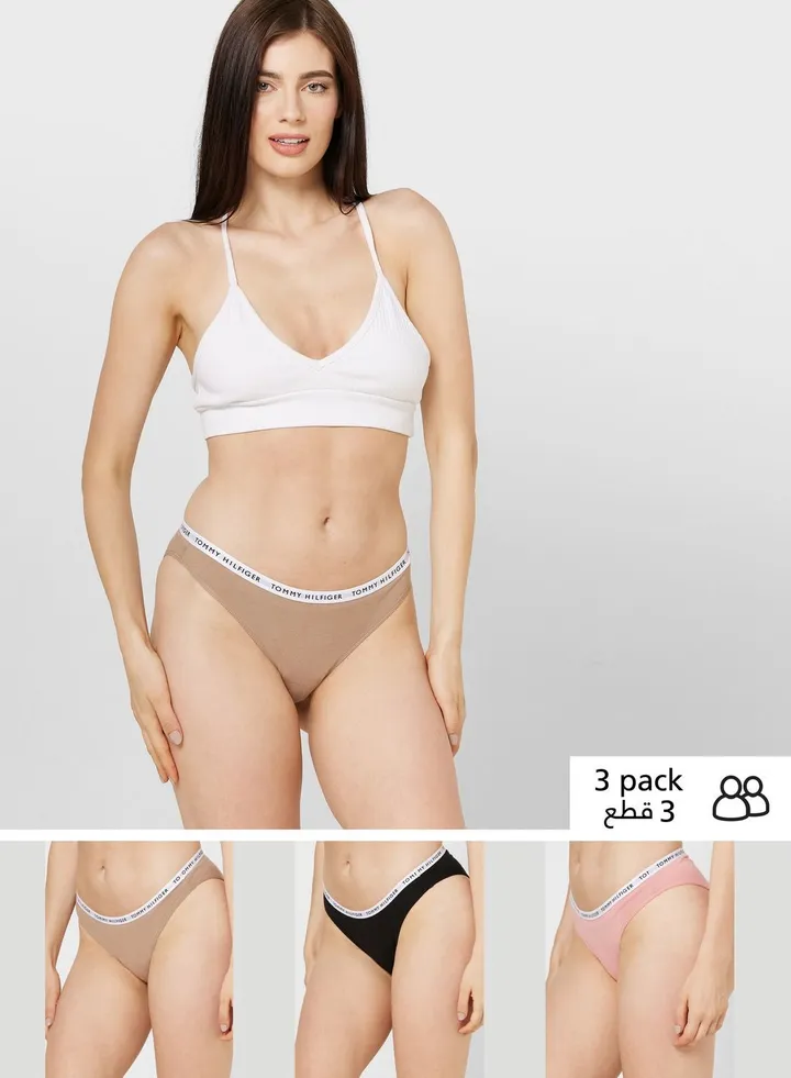 3 Pack Logo Band Briefs