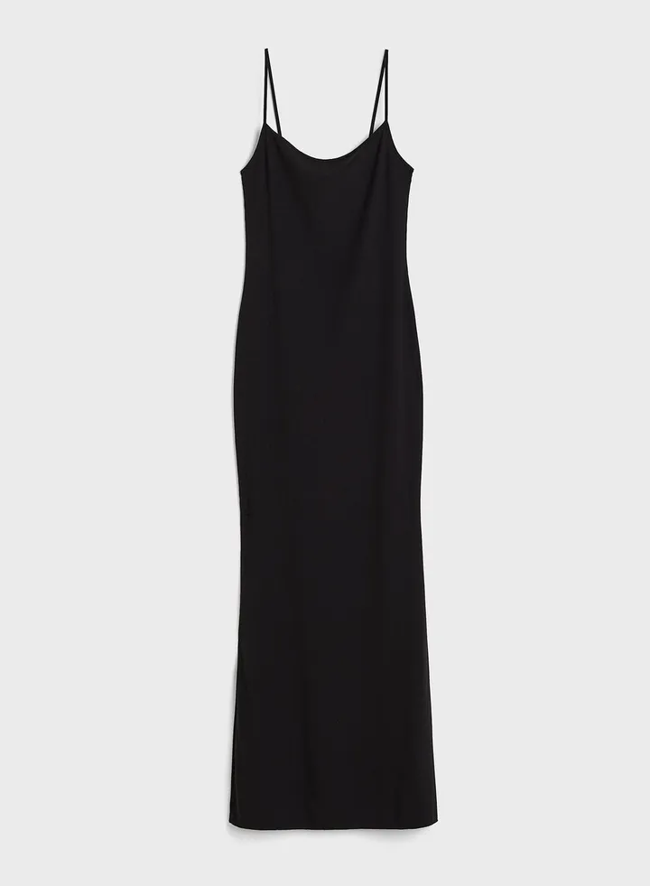 Strappy Ribbed Dress