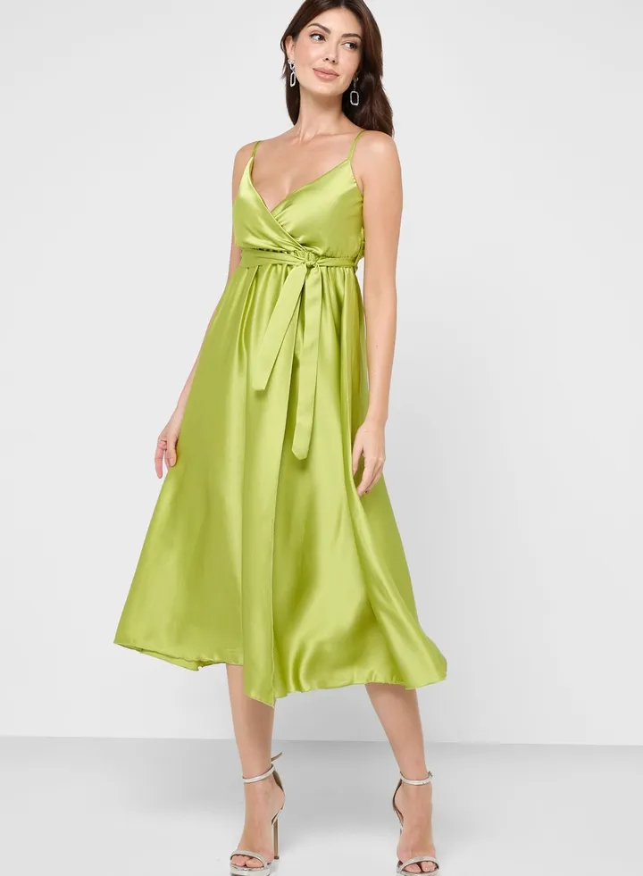 Belted Wrap Dress