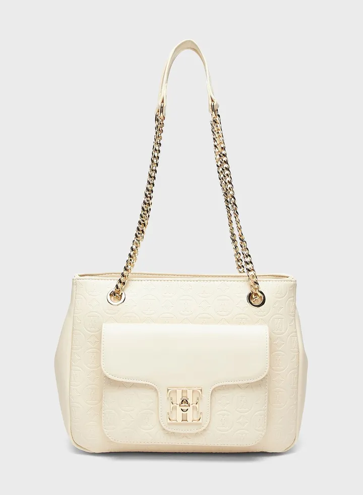 Chain Detailed Shopper Bags