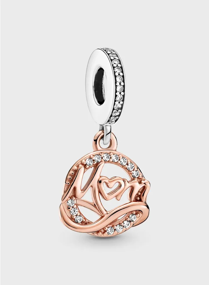 Two-Tone Mum Dangle Charm