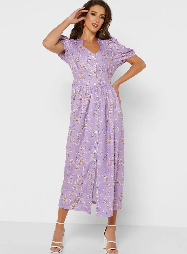 Puff Sleeve Summer Dress