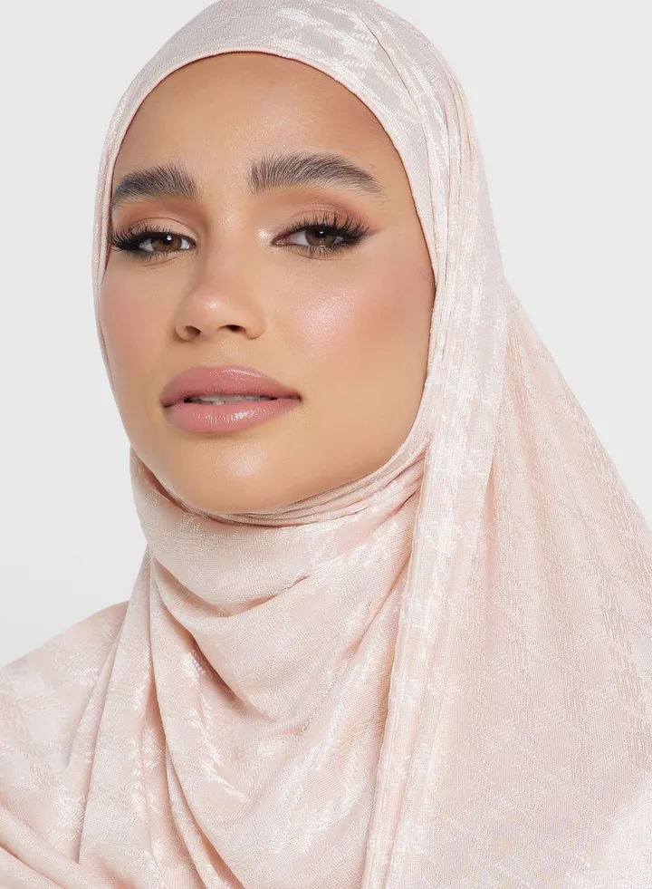 Houndstooth Long Hijab Scarf