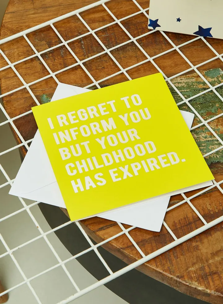 Childhood Foil Birthday Card