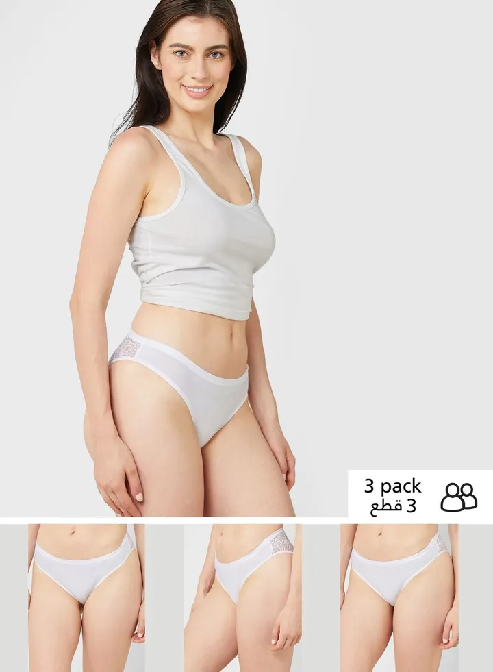 3 Pack Body Soft High Leg Knickers
