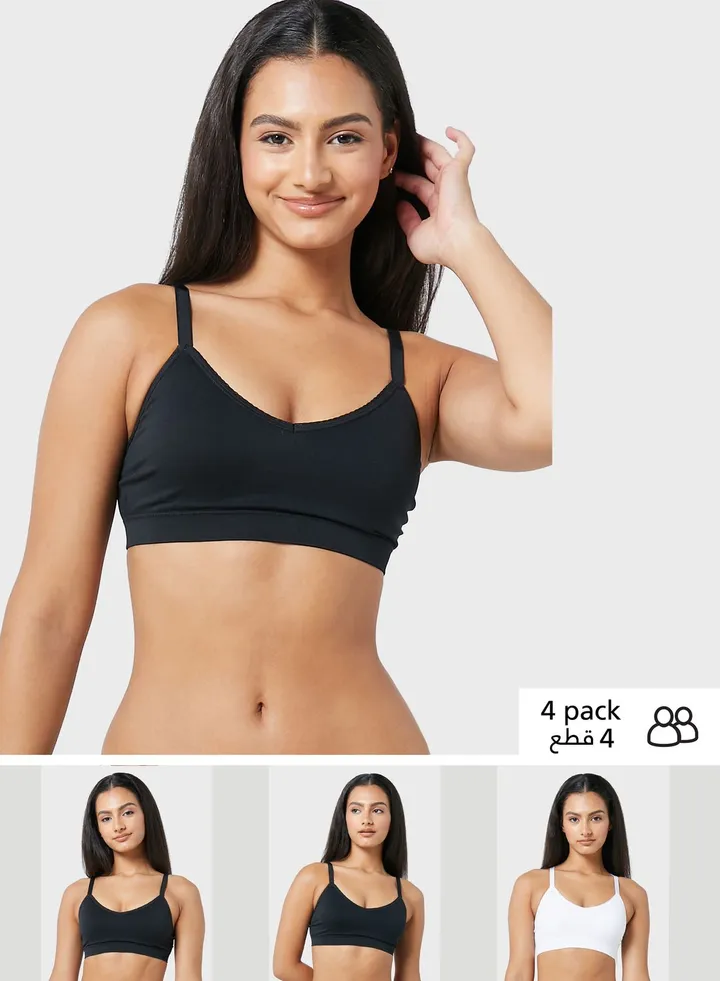 3 Pack Seamless Non Wired Bralette