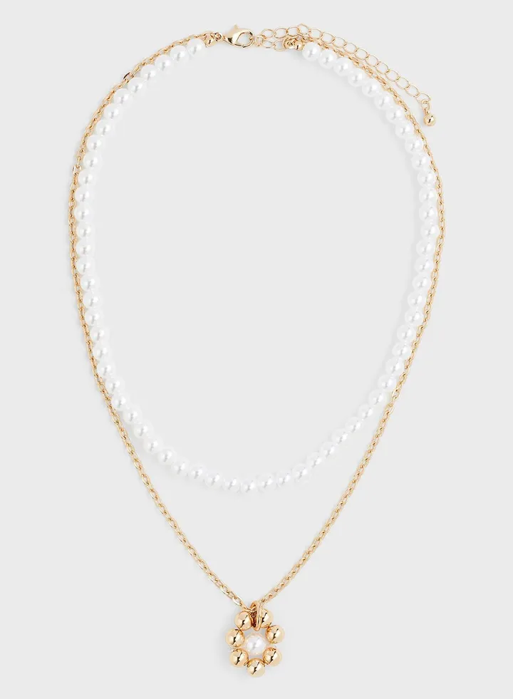 Two-Strand Pendant Necklace