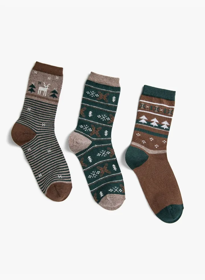 Christmas Detail Socks Set