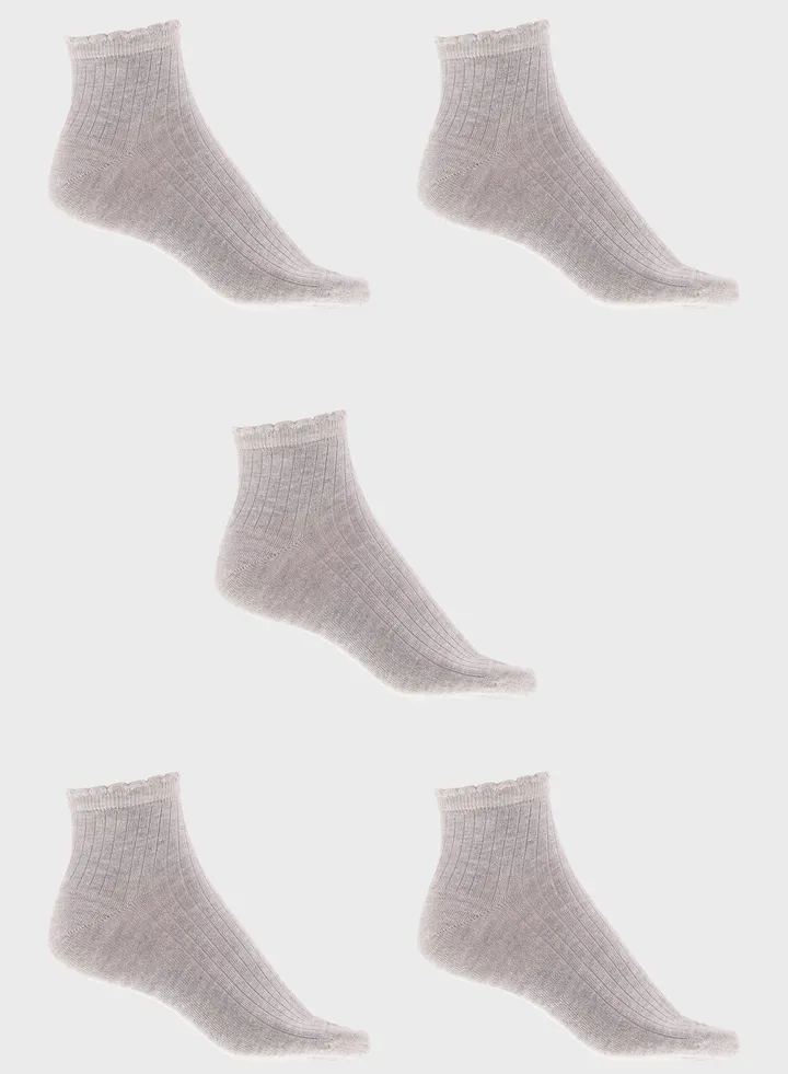 5 Pack Seamless Toes Anklets