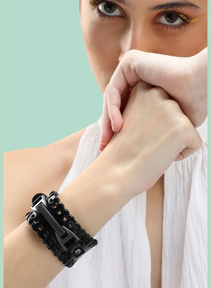 Trendy Casual PU Leather Designer Bracelet For Women