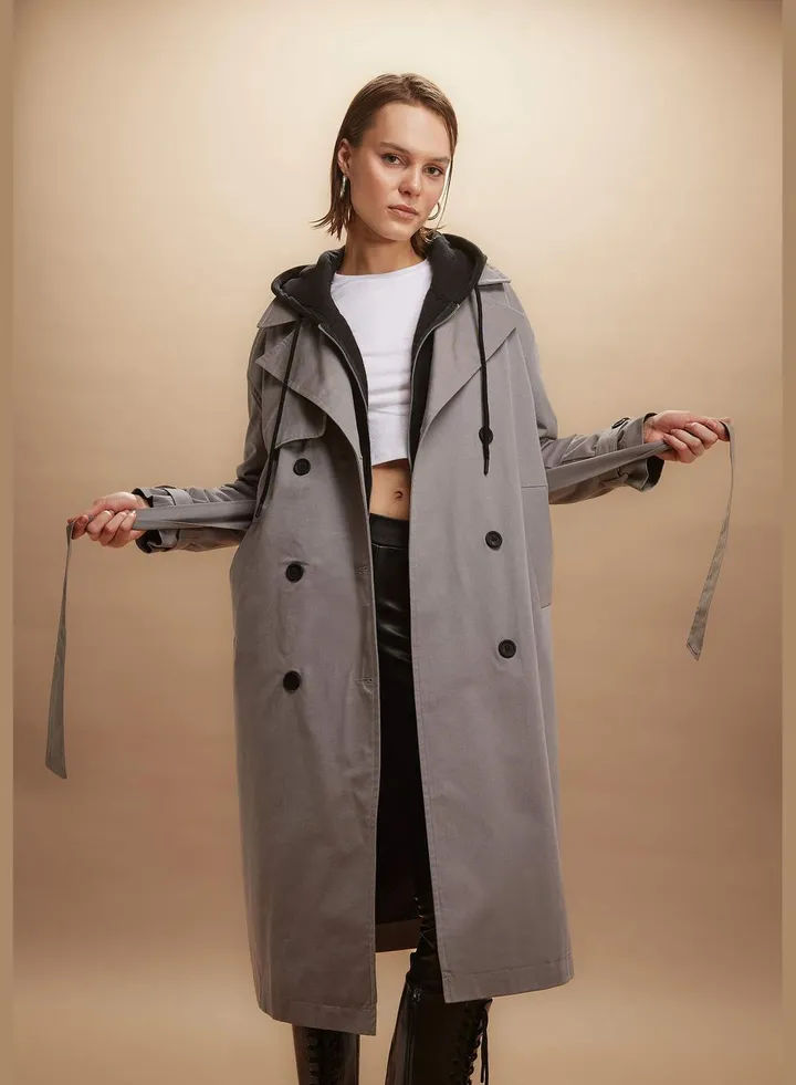 Woman Causal Trenchcoat
