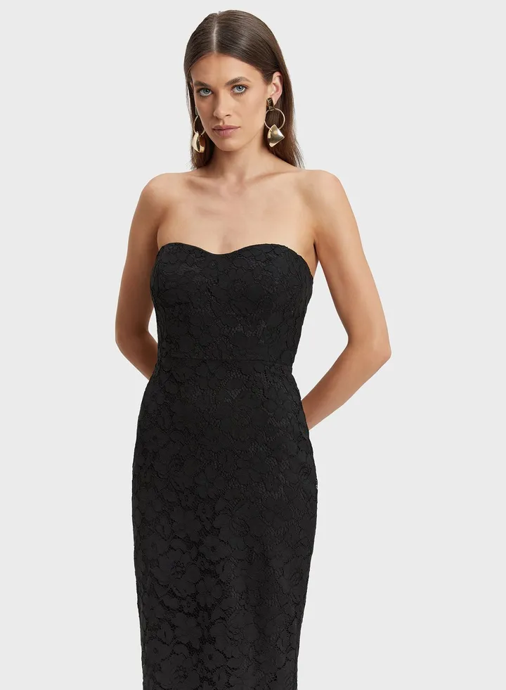 Bardot Front Silt Dress