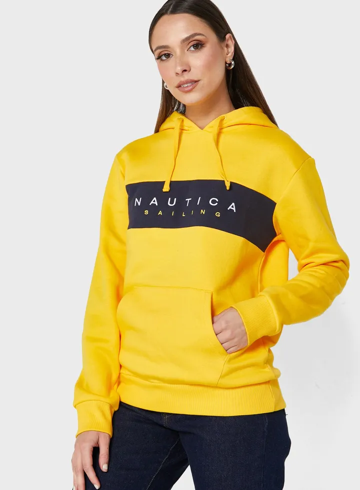 Logo Graphic Knitted Hoodie