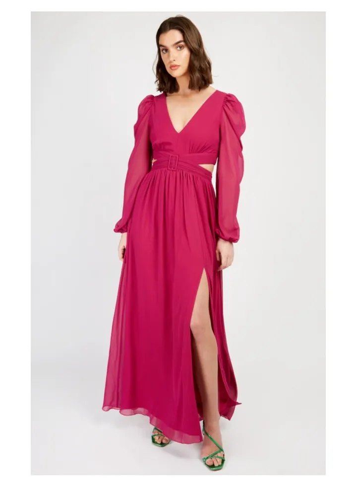 Little Mistress Orchid Cut Out Maxi