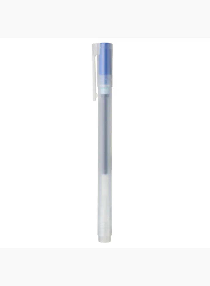 Gel Ink Cap Type Ballpoint Pen, 0.38 mm, Blue