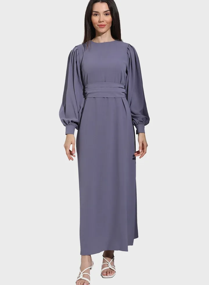 Balloon Sleeves Dress