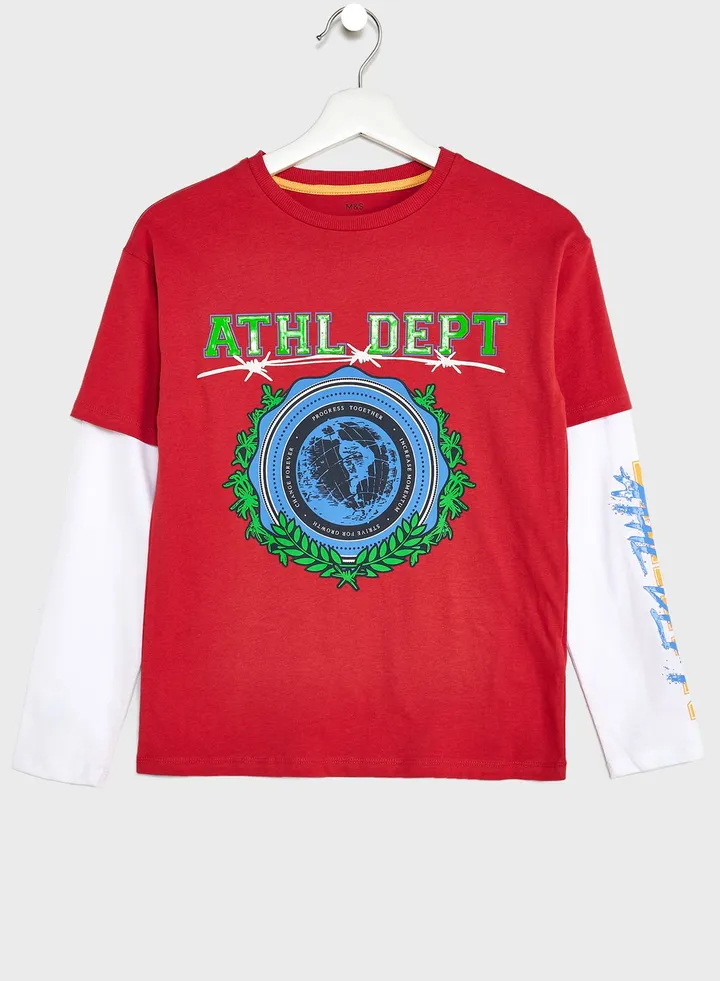 Kids Graphic Crew Neck T-Shirt