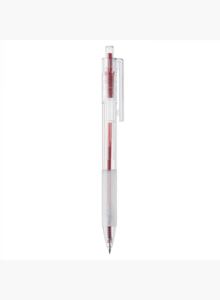 Polycarbonate Ball Point Pen, 0.7 mm, Red