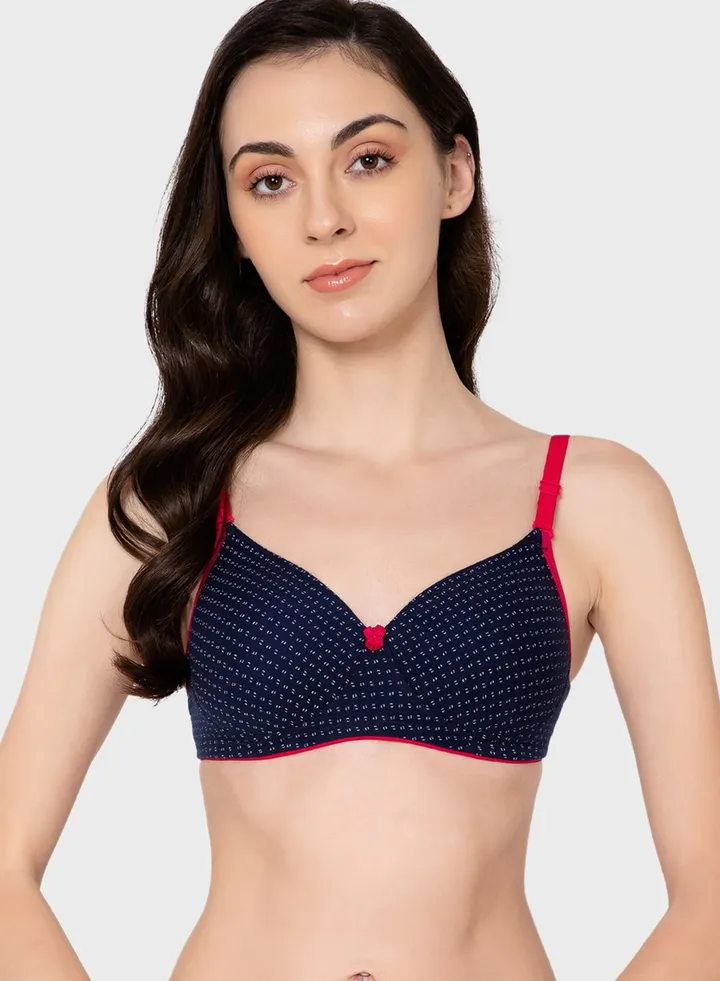 Printed T-Shirt Bra