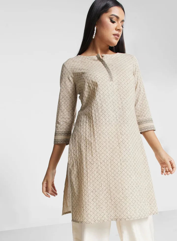 Flared Sleeve Kurti
