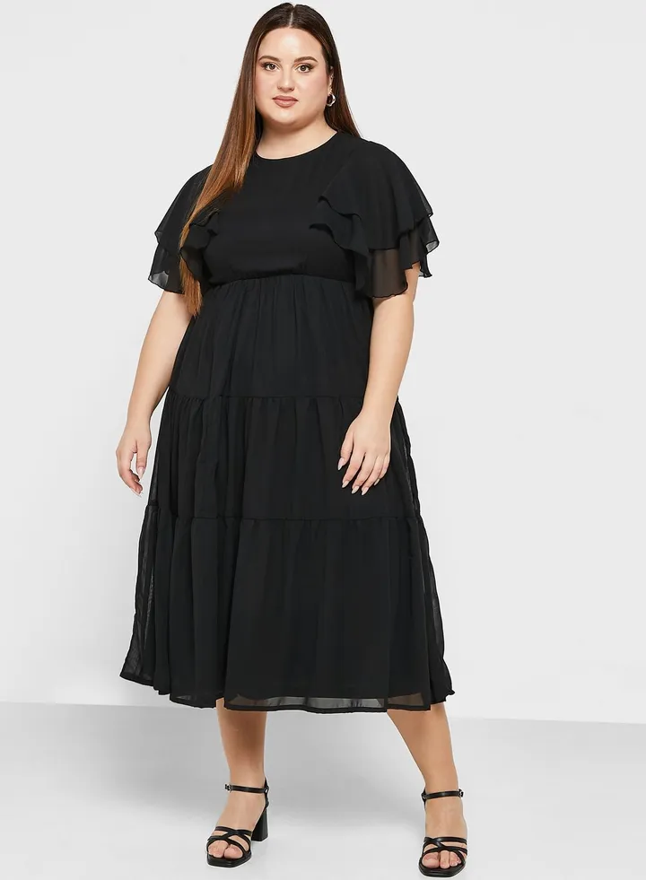 Flute Sleeve Dress