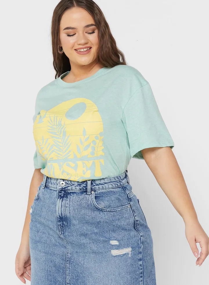 Graphic Melange T-Shirt