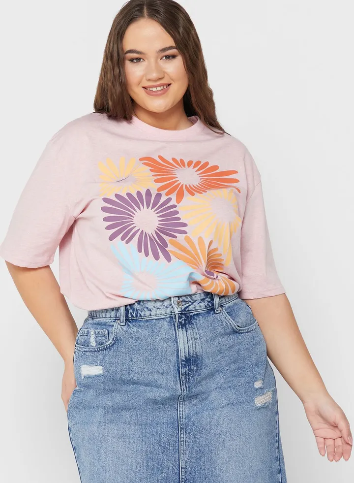 Graphic Melange T-Shirt