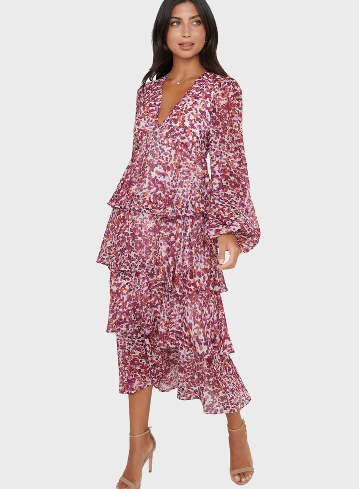 Ruffle Midi Dress
