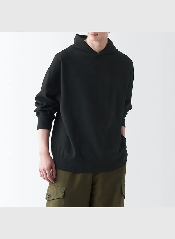 Washable Milano Ribbed Wide Pullover Hoody
