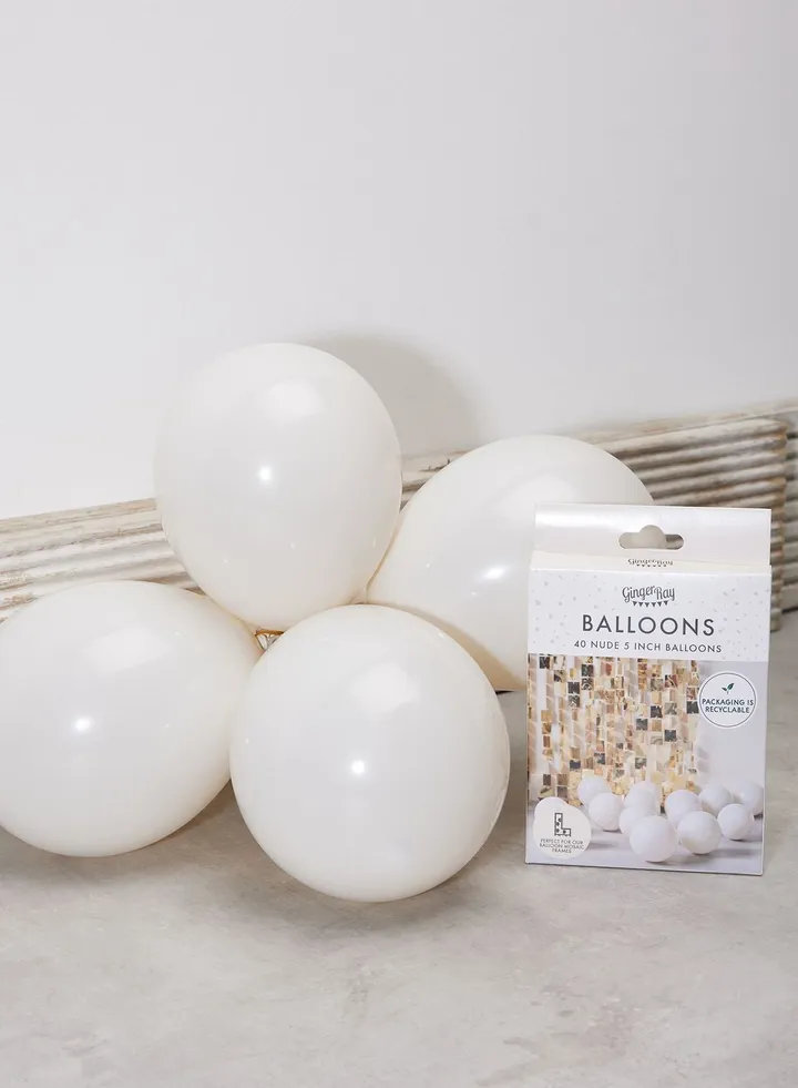 Balloons - 40 Pack 5Inch - Nude