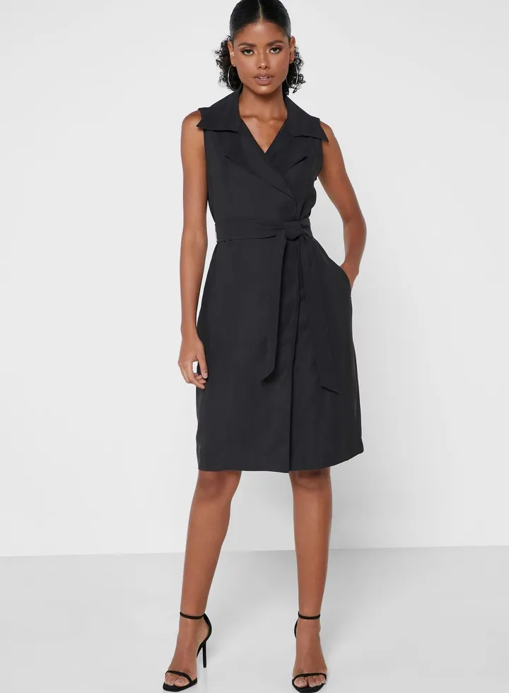 Knitted Wrap Dress