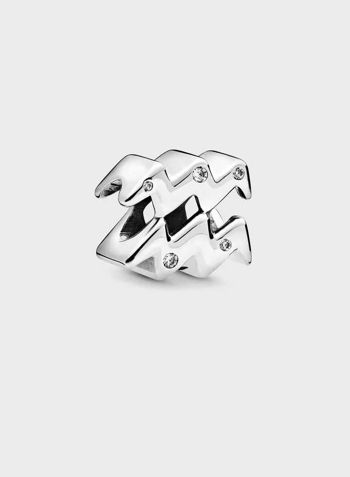 Sparkling Aquarius Zodiac Charm
